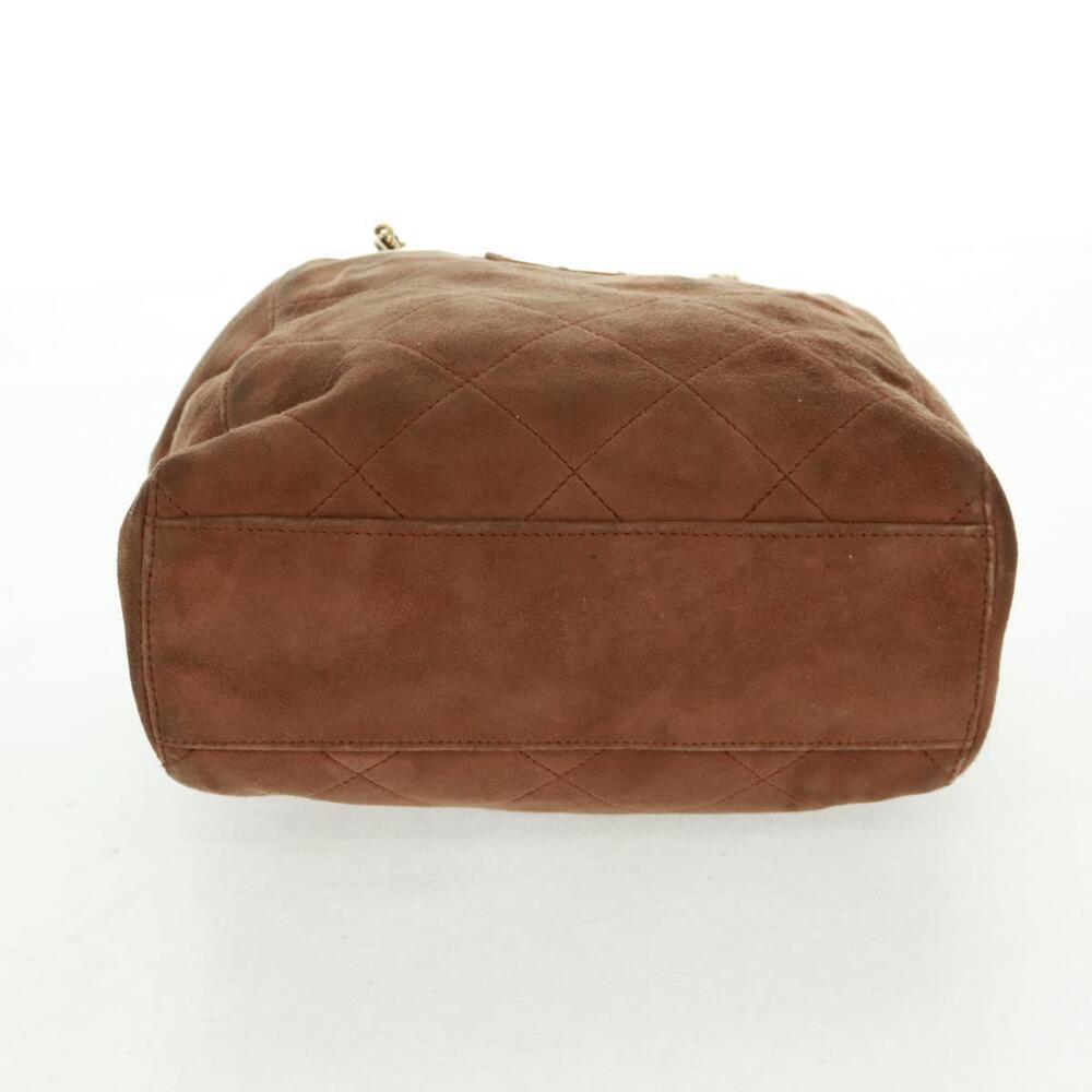 PRADA Chain Shoulder Bag Suede Brown Gold Auth ep12610 - Picture 7 of 16